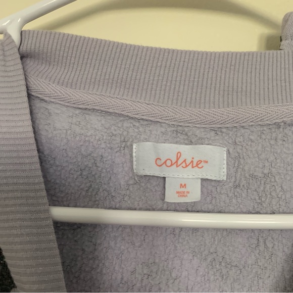 Women’s M/S COLSIE Lavender Purple Leopard Print Lounge Sweatpants Set - Picture 5 of 8